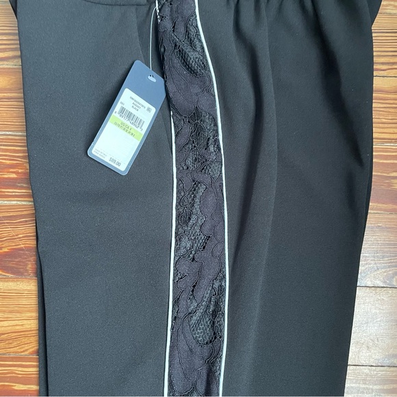 NWT Rachel Rachel Roy Black Pants with Lace Insert - Picture 8 of 12